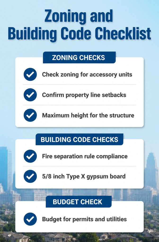 Garage with Living Space Above: Plans, Types & Build Costs 1 A zoning and building code checklist for home construction.